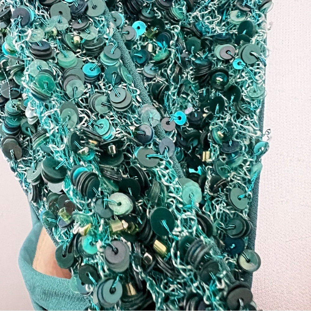 Badgley Mischka Teal Dress - Picture 10 of 16
